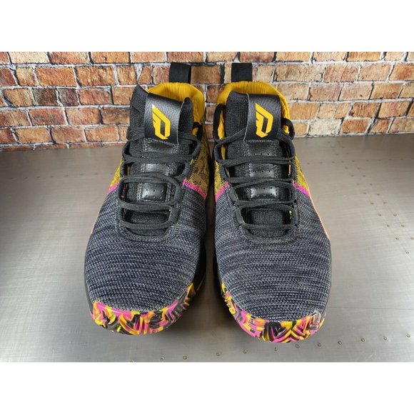 Adidas Dame 5 Core Black Shock Pink Asia Tour Sneakers (EF9367) Men's Size 11.5 - Picture 3 of 8